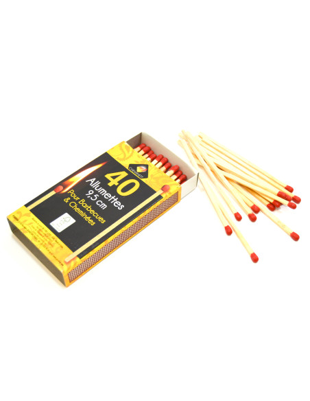 Fósforos largos de 9,5 cm para encendido | S&M Fire