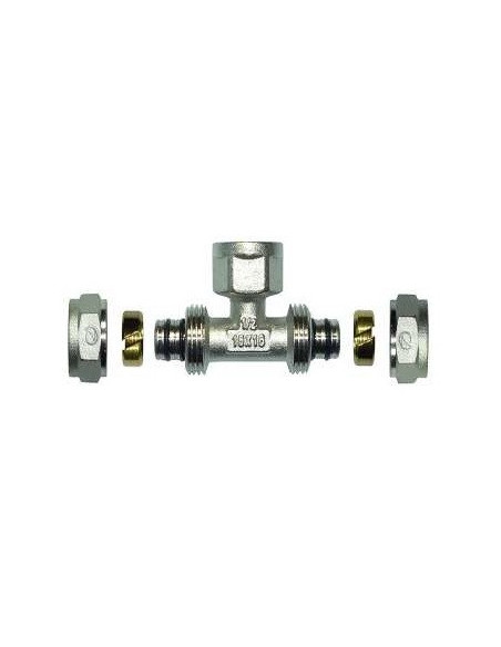Te de compresión multicapa con rosca hembra | S&M Plumbing