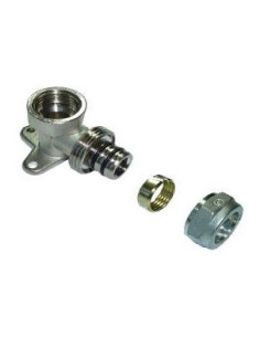 Codo de compresión multicapa grifo 16 mm con rosca hembra de 1/2'' 2