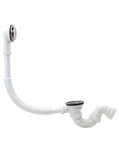 Conjunto rebosadero + desagüe orientable para bañera