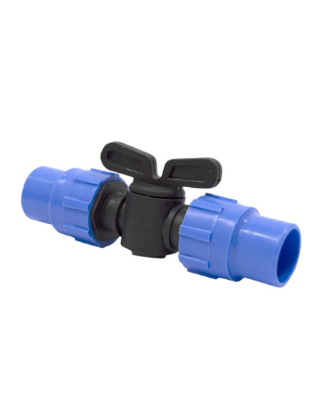 Llave de paso de compresión para goteo | S&M Garden