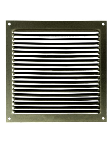 Rejilla plana cuadrada de aluminio para exterior | S&M Ventilation