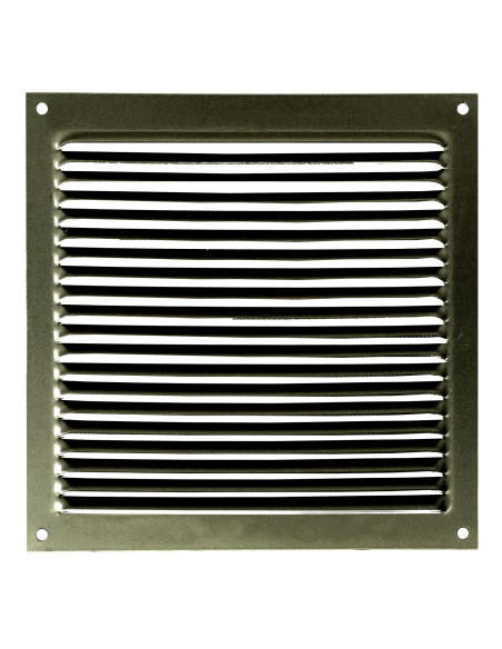 Rejilla plana cuadrada de aluminio para exterior | S&M Ventilation