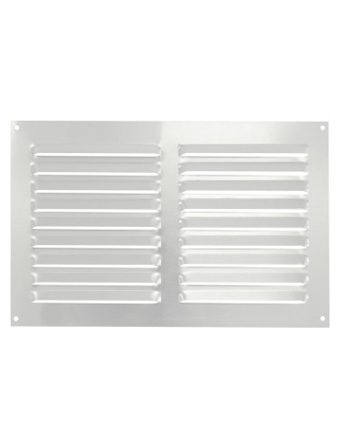 Rejilla doble rectangular de aluminio para exterior | S&M Ventilation