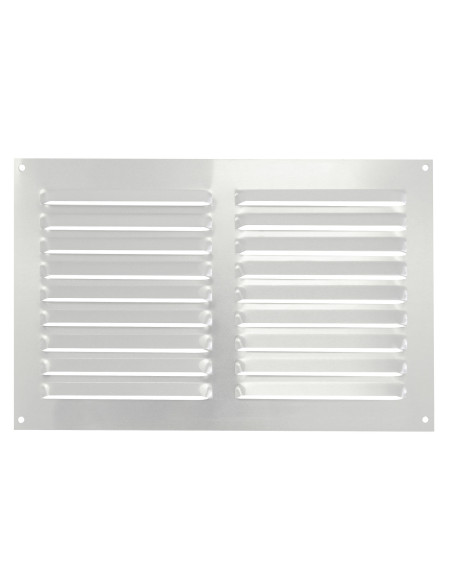 Rejilla doble rectangular de aluminio para exterior | S&M Ventilation