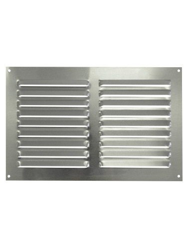 Rejilla doble rectangular de aluminio para exterior | S&M Ventilation