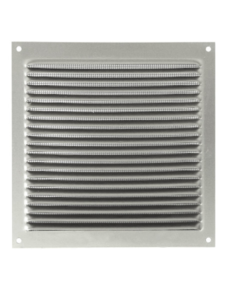 Rejilla plana cuadrada exterior con mosquitera | S&M Ventilation