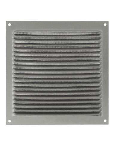 Rejilla plana cuadrada exterior con mosquitera | S&M Ventilation