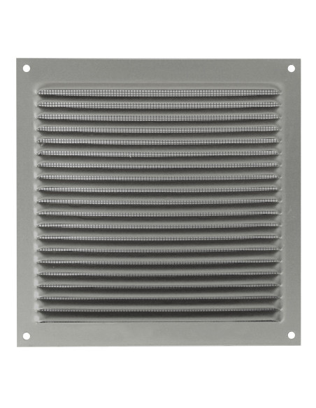 Rejilla plana cuadrada exterior con mosquitera | S&M Ventilation