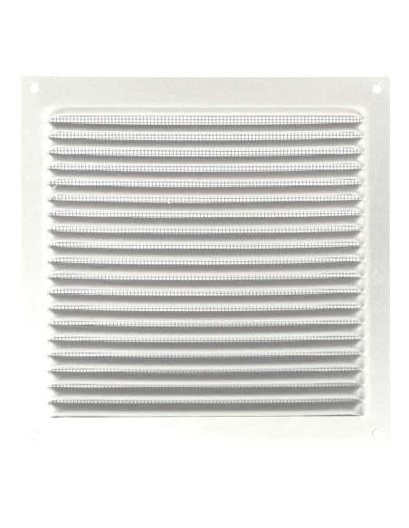 Rejilla plana cuadrada exterior con mosquitera | S&M Ventilation