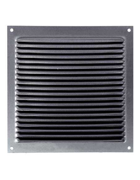 Rejilla plana cuadrada exterior con mosquitera | S&M Ventilation