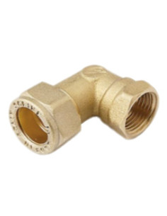 Codo bicono de compresión con rosca hembra 1/2" | S&M Plumbing