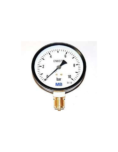Manometro 10 kg radial 53 mm con rosca 1/4''