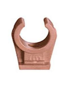 Abrazadera simple tipo clip color cobre M6 - 12 mm