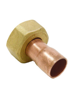 Terminal hembra para soldar con tuerca loca | S&M Plumbing