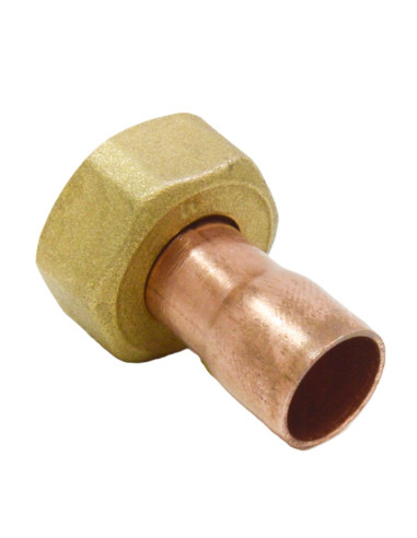 Terminal hembra para soldar con tuerca loca | S&M Plumbing