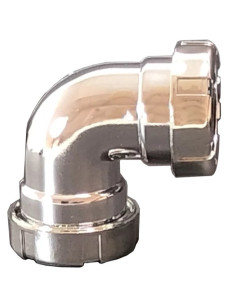 Codo 90° de ABS cromado para tubos lisos | S&M Plumbing