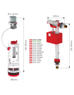 Conjunto Pro: Descargador doble regulable + Grifo 2
