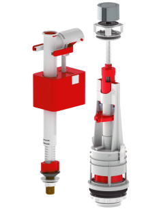 Cisterna baja de pulsar + grifo silencioso inferior telescópico