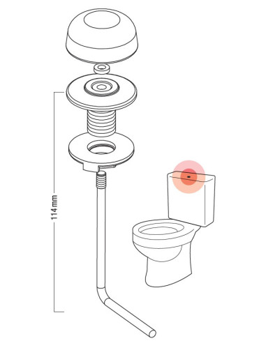 Tirador vertical curvo