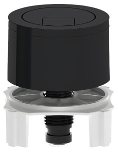 Pulsador universal negro de descarga doble | S&M Plumbing