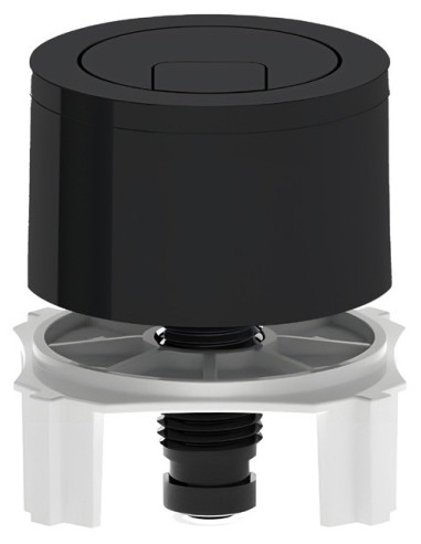 Pulsador universal negro de descarga doble | S&M Plumbing