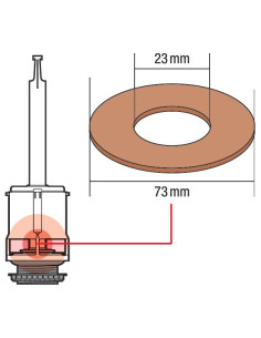 Junta plana para descargador de cisterna estandar 2