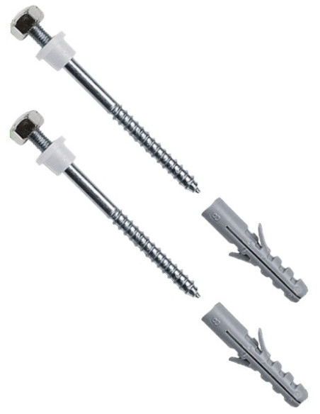 Juego de 2 tornillos para inodoro o bide vertical