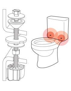 Tornillos para cisterna baja e inodoro 2