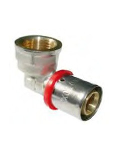 Codo grifo multicapa de prensar con rosca hembra