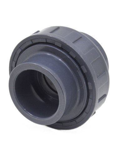 Enlace de 3 piezas de PVC presión gris | S&M Plumbing