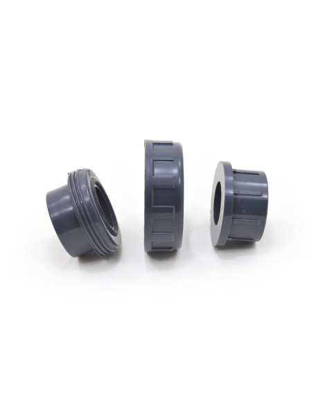 Enlace de 3 piezas de PVC presión gris | S&M Plumbing