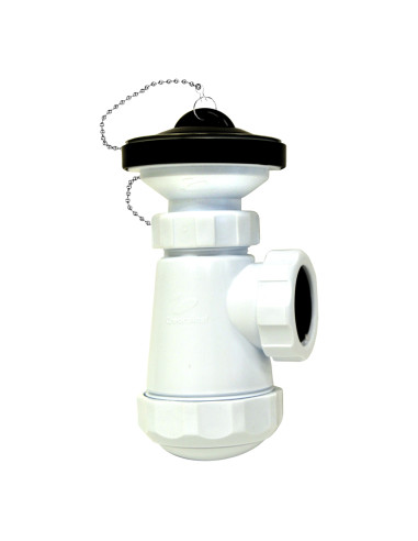Sifón botella con valvula 1 1/2'' x 32/40 mm | S&M Plumbing
