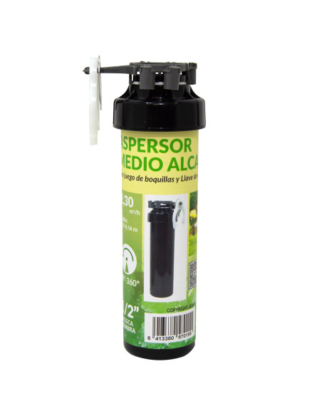 Aspersor emergente con boquillas y llave | S&M Garden