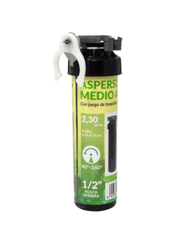 Aspersor emergente con boquillas y llave | S&M Garden