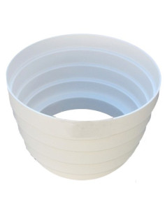 Aro reductor de PVC blanco 125/100 mm