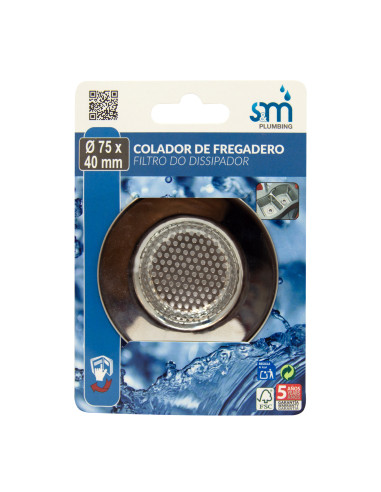 Colador para desagüe 75 x 40 mm | S&M Plumbing