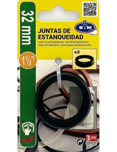 Junta cónica para desagües - 1 1/2'' x 32 mm