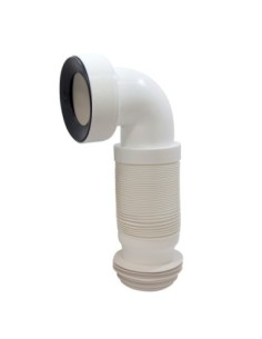 Desagüe acodado extensible para inodoro