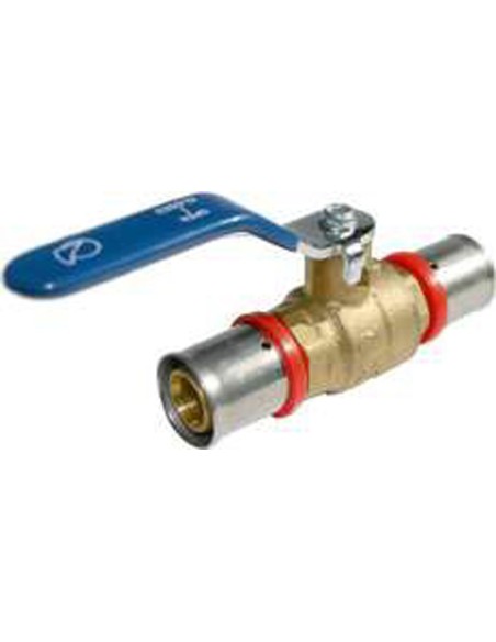 Válvula de esfera (paso en línea) multicapa “prensar'' 16 mm